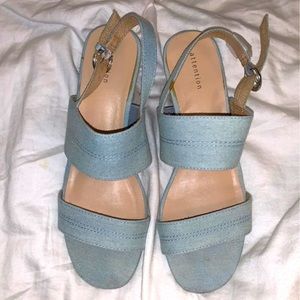 Blue heels size 9